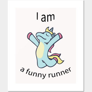 I am a funny runner Posters and Art